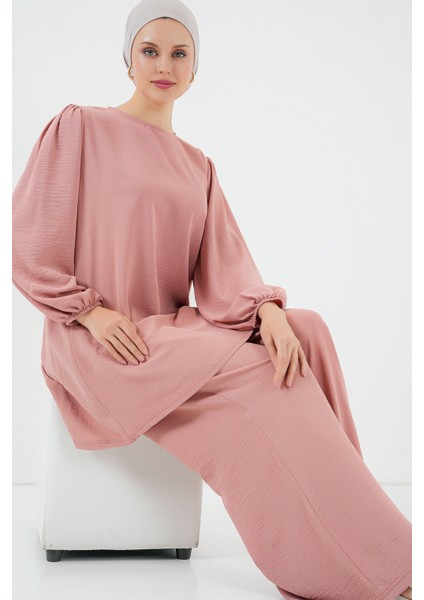Ayrobin Tunik Pantolon Alt Üst Takım 6712 - Somon fiyatları