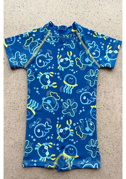 Çocuk Yüzücü Tulum Deniz Canlıları Desenli modelleri