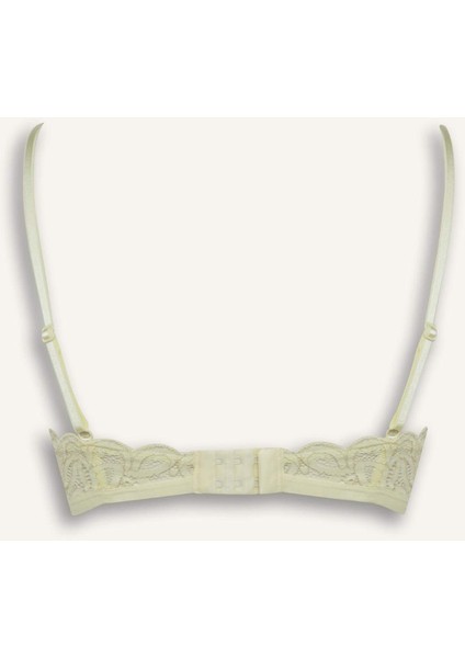 Simli Dantel Kapsız Pedsiz Balensiz Triangle Bra-Fall in Love F5037AX25HS