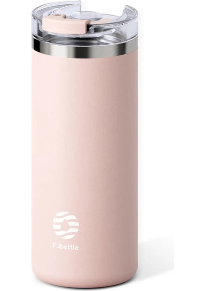 Feiji-Paslanmaz Çelik Kahve Tumbler, Termos Kupası, Taşınabilir Seyahat Kupası, Samanlı Kahve Kupası, 16 Oz, 20oz Kapasite: 473ML/Renk: Siyah (Yurt Dışından)