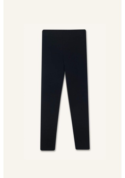 Kız Çocuk Basic Düz Uzun Siyah Tayt B5654A825SM