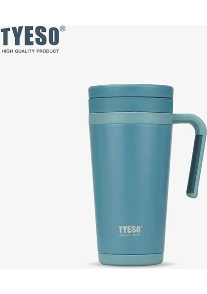 Saf Renk Kesin Büyük Kalibre Termos Kupası Büyük Kapasiteli Su Kupası Çay Su Ayırma Kayışı Sap Kupası Resmi Dekorasyon Için Uygun: 500ML/RENK: Açık Gri (Yurt Dışından)