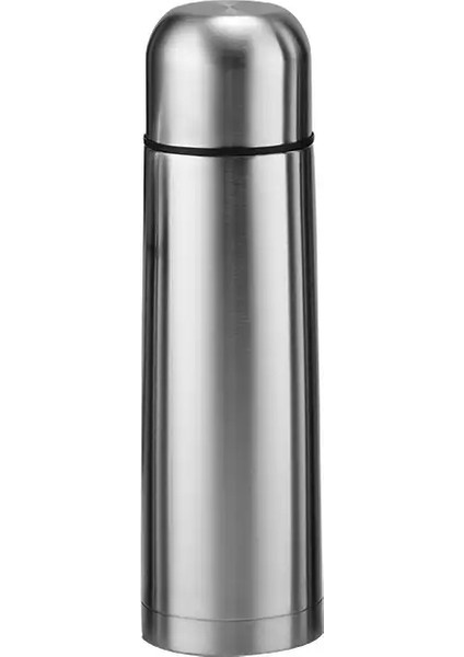 Yeni Paslanmaz Çelik Mermi Vakum Termos Kupası Çift Katmanlı Termal Yalıtım Soğuk Yalıtım Kupası Büyük Kapasiteli Su Kupası Kapasite: 1000ML/RENK: Gümüş (Yurt Dışından)