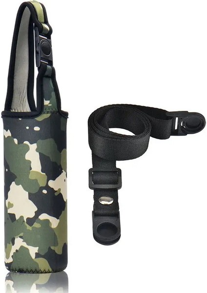 Moda Baskı Su Şişesi Çanta Straph Women Erkekler Taşınabilir Sport Su Şişesi Kapak Çantası Kılıf Koruma Şişeleri Taşıyıcı Açık Renk: 10 (Yurt Dışından)