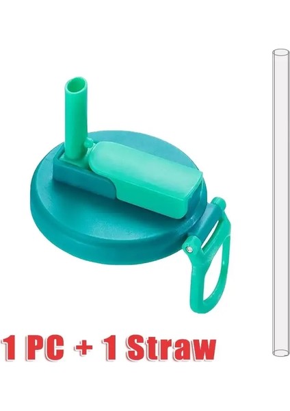 Seyahat Can Kapakları Silikon Pipetler Konserve Içecekler Için Kapaklar Bira Suyu Bpa Içermeyen Kapaklar Yeniden Kullanılabilir Kavanoz Kapağı Aksesuar Renk: Mavi Yeşil Saman (Yurt Dışından)