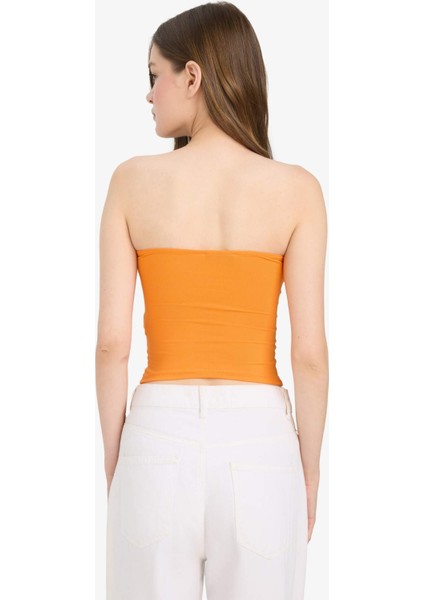 Coool Fitted Straplez Bluz F5162AX25SM