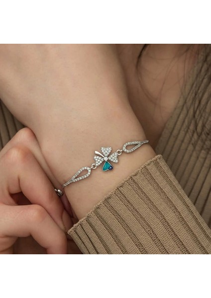 Gümüş Nazarlı Yonca Bileklik fırsatları