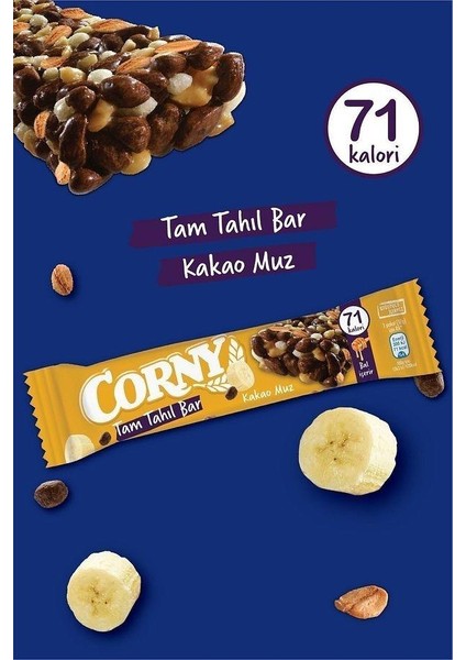 Tam Tahıllı Bar Kakao Muz 17 gr x 24 Adet fiyatları