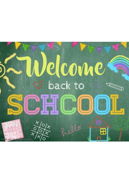 Back To School, Okulumda Ilk Günüm, Okuluna Hoşgeldin, Okulda Etkinlik, Kumaş Pano 150X200