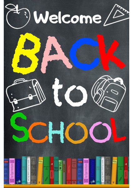 Back To School, Okulumda Ilk Günüm, Okuluna Hoşgeldin, Okulda Etkinlik, Kumaş Pano 150X200