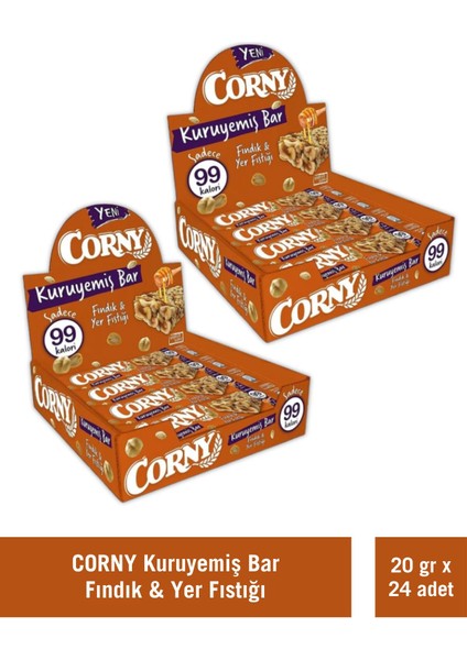 Kuruyemiş Bar Fındık Yer Fıstığı 20 gr x 24 Adet
