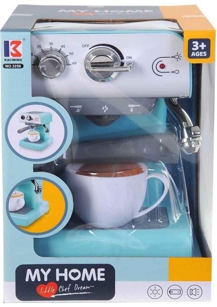 Oyuncak Pilli Işıklı Sesli Kahve Makinesi 3258