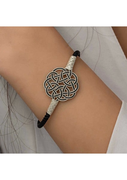 Gümüş Kazaziye Örgü Bileklik indirimleri