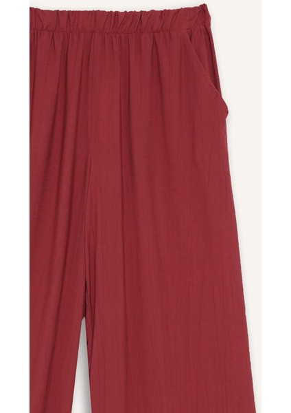 Wide Leg Krinkıl Kumaş Pantolon E7978AX25SM