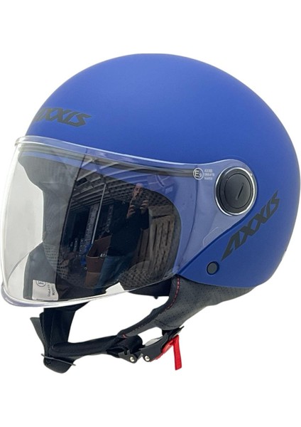 Square Yarım Kask Solid A7 Mat Mavi modelleri