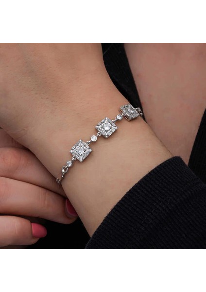 ​gümüş Baget Taşlı Kadın Bileklik fiyatları