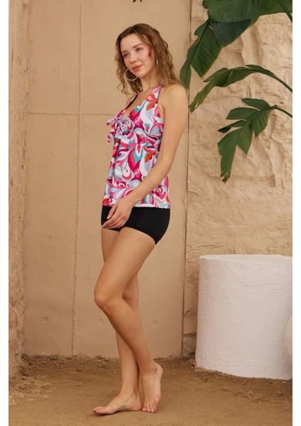 Tankini Şortlu Yaz Desenli fırsatları