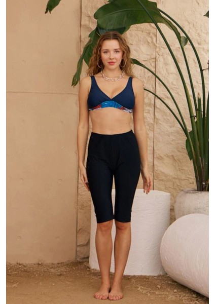 Mayo Taytı Likralı Siyah Diz Seviyesi