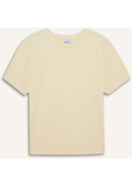 Standart Fit Bisiklet Yaka Sporcu Basic Düz Kısa Kollu Siyah Tişört D2296AX25SP