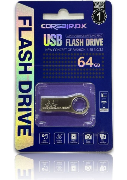 .d.k 3.0/3.1 USB Flash Bellek 64GB