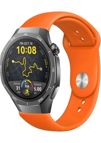Huawei Watch Gt5 Pro 46MM Akıllı Saat ile Uyumlu Yumuşak Dokulu Silikon Kordon Kayış