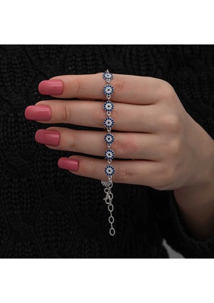 ​gümüş Nazar Boncuklu Kadın Bileklik modelleri