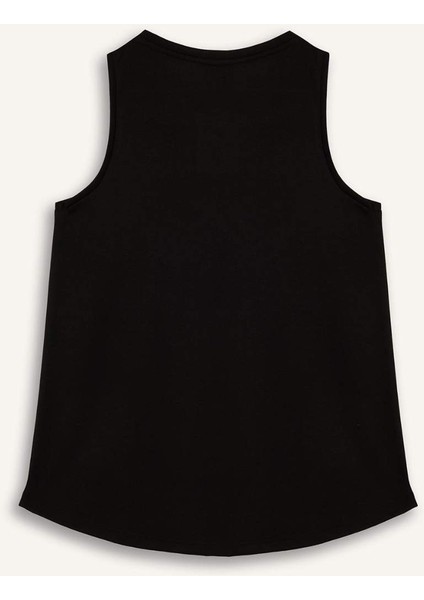 Relax Fit Baskılı Bisiklet Yaka Atlet F6234AX25HS