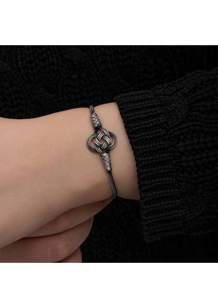 Gümüş Kazaziye Örgü Bileklik modelleri