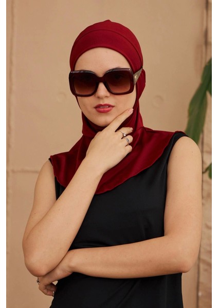 Tam Kapalı Bone Bordo fiyatları