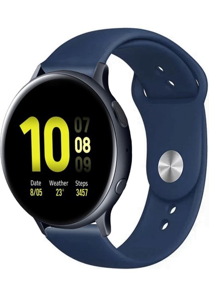 Samsung Galaxy Watch Active 2 40MM/44MM ile Uyumlu Kordon Yumuşak Dokulu Esnek Jel Silikon Kayış