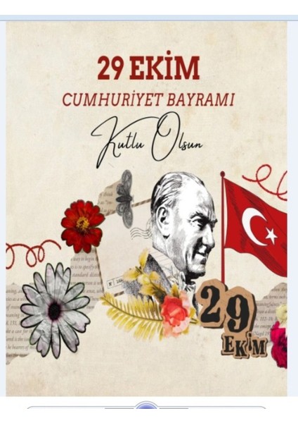 29 Ekim Cumhuriyet Bayramı, Atatürk,türkiye Büyük Millet Meclisi 29 Ekim 1923 Okul Etkinlik, Arka Fon, Kumaş Pano, 150X200