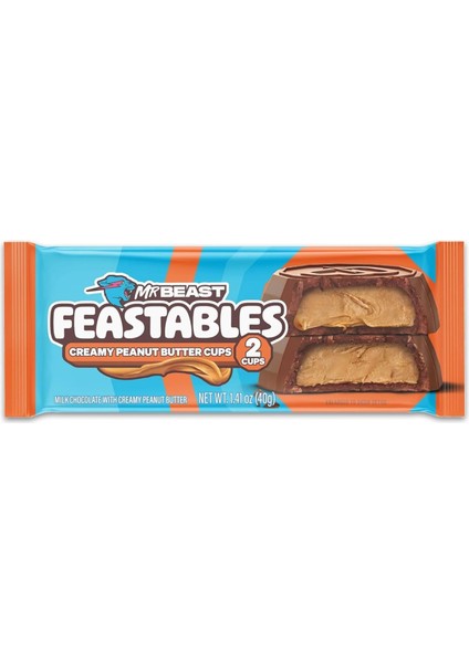 Mr.beast Feastables Creamy Peanut Butter Cups 2 40 gr
