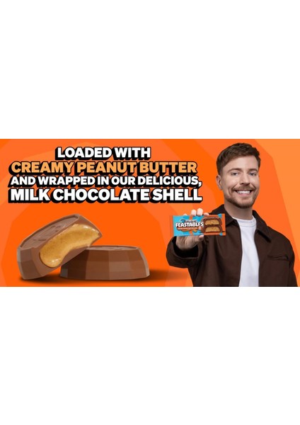 Mr.beast Feastables Creamy Peanut Butter Cups 2 40 gr