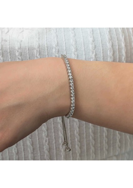 Gümüş Su Yolu Asansörlü Kadın Bileklik fiyatları