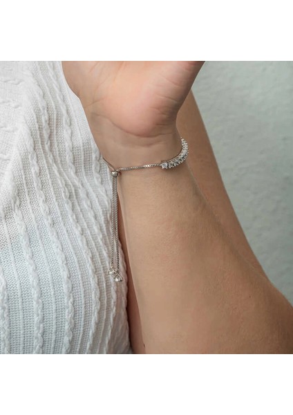 Gümüş Su Yolu Asansörlü Kadın Bileklik fırsatları