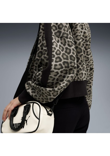 T7 Leopard Kadın Siyah Sweatshirt (632136-01)