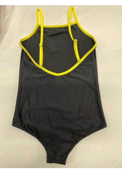 Kız Çocuk Mayo Siyah Renkli Neon Şeritli fiyatları