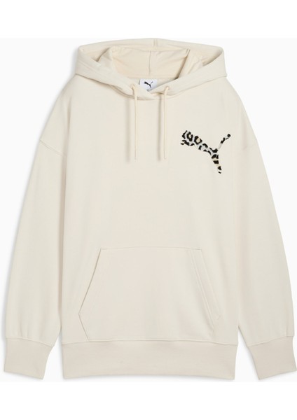 Leopard Kadın Krem Sweatshirt (633766-91)