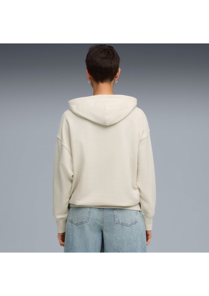 Leopard Kadın Krem Sweatshirt (633766-91)