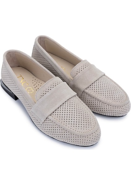 Kadın Hakiki Deri Bej Süet Loafer Ayakkabı 1124 11327 Bn Ayk Y25 Bej Suet fiyatları