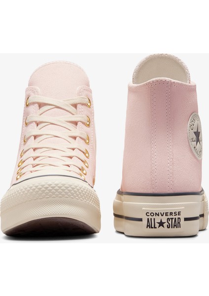 Chuck Taylor All Star Lift Platform Suede Çocuk Krem Sneaker A13823C.691 modelleri