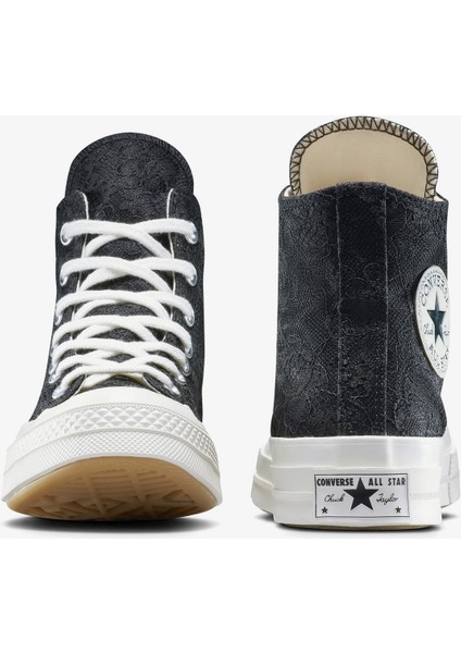 Chuck 70 Kadın Dantelli Siyah Sneaker.001