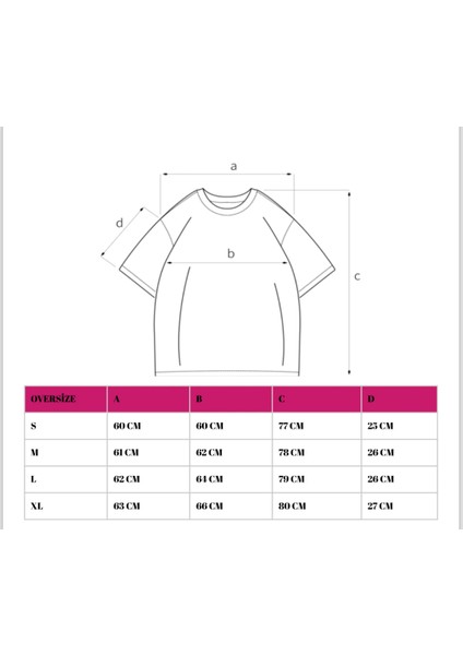 Baskılı Siyah Oversize T-Shirt