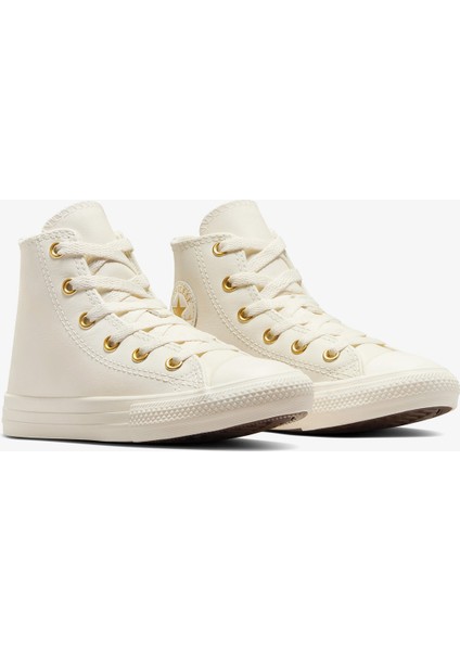 Chuck Taylor All Star Taylored Lux Çocuk Krem Deri Sneaker A10710C.286 fiyatları