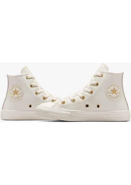 Chuck Taylor All Star Taylored Lux Çocuk Krem Deri Sneaker A10710C.286