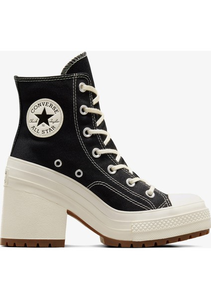 Chuck 70 De Luxe Heel Unisex Siyah Platform Sneaker.001