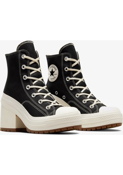 Chuck 70 De Luxe Heel Unisex Siyah Platform Sneaker.001 fiyatları