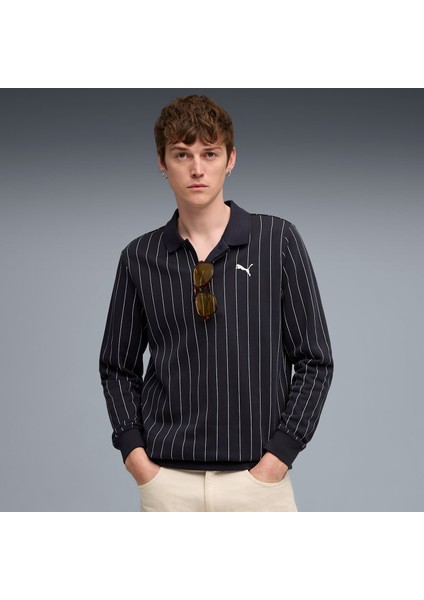 Class Erkek Lacivert Polo Sweatshirt (688217-16)