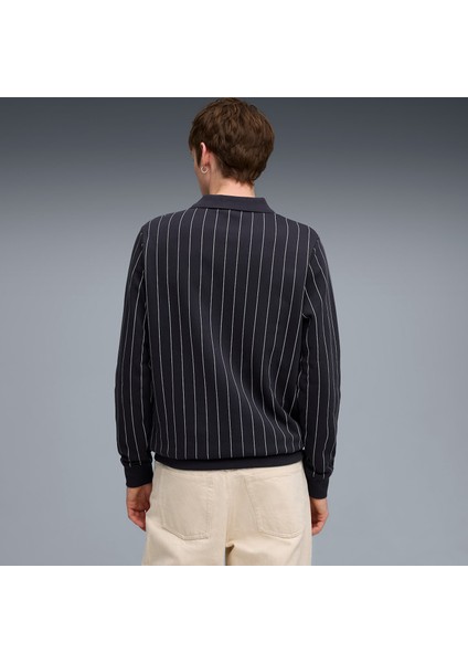 Class Erkek Lacivert Polo Sweatshirt (688217-16)