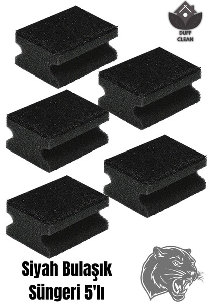 Siyah Bulaşık Süngeri 5'lı fırsatları
